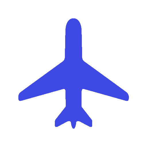 Avion bleu